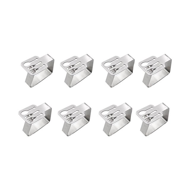 Matsuzay 8 Piezas Clips de Mantel de Acero Inoxidable 430 Grueso Abrazaderas de Mantel Diseño de Hojas Soporte de Cubierta de Decorativo Clips de Cocina y Comedor No.2 Matsuzay HA024956-02