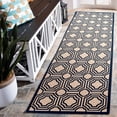 thumbnail image 2 of Safavieh Courtyard Brooklyn Geometric Indoor/Outdoor Runner Rug, Beige/Navy, 2'3" x 6'7", 2 of 9