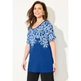 thumbnail image 3 of Catherines Women's Plus Size Dolman Sleeve Printed Tunic, 3 of 4