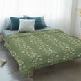 thumbnail image 4 of Sage Green Floral Blanket Soft Cozy Warm Throw Blanket for Couch, Plush Fuzzy Flannel Fleece Blankets for Sofa, Spring Flowers Bed Blankets Lightweight Gifts for Women, 50"x60", 4 of 9