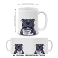 thumbnail image 4 of WIRESTER 11 Oz Ceramic Tea Cup Coffee Mug, Smiling Blue Pit Bull Dog, 4 of 7