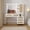 Rattan, variant on Juiluna Modern Vanity Makeup Desk with Vanity Mirror, Built-in Lights, 5 Drawers, Power Outlet, Makeup Desk for Bedroom, White & Gold, Wavy Stripes
