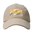 thumbnail image 4 of Baseball Cap Bent Eaves Design 6 Piece Cap Body Breathable Not Hot Plastic Cap Drag For Daily Travel Vacation Gold Marble_4 Beige, 4 of 8