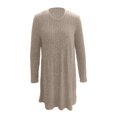 thumbnail image 4 of Womens Fall and Winter Fashion Dresses Sexy Slim Package Round Neck Long Sleeve Winter Knit Sweater Dress 2024, 4 of 5