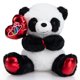 thumbnail image 1 of Peluche con forma de panda HollyHome, 25 cm, con globo de amor, 1 of 9