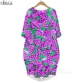 thumbnail image 4 of CLOOCL Harajuku Vestido de manga larga con deliciosos gráficos de piruletas Impreso en 3D Suave y cómodo Vestido de bolsillo Vestido tipo bata Dropshipping, 4 of 5