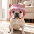 thumbnail image 6 of Pet Wig for Cats, Cute Colored Hairpiece for Christmas Photos, Holiday Parties, Cosplay & Birthday Dress-Up, Adjustable Wig for Small Pets (1PC, Pink), 6 of 9