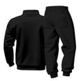 thumbnail image 4 of Sweatsuit Casual Winter Long Sleeve Sets Men's Spring Autumn Tracksuit Sets Man Clothing Daily Streetwear Long Sleeve Hoodie and Joggers 2-Piece, 4 of 5