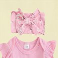 thumbnail image 5 of HCNTES Baby Girl Clothes Winter Baby Girl Clothes Coming Girls Preemie Romper Pants Headband Hat Set 0-6M Winter Photoshoot, 5 of 7