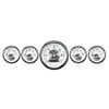 Autometer 2007 Prestige Pearl Gauge Kit, 5 Pc., 3-3/8" & 2-1/16", Electric Speedo W/ Wheel Odometer