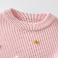 thumbnail image 6 of KPOPLK Kids Boys Long Sleeve Sweater Knit Crewneck Pullover Striped Sweater(3-6 Months,R92-Pink), 6 of 9