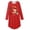 Christmas Teddy, variant on Girls Nightgowns Long Sleeve Print Pajamas Nightdress for Kids Soft Sleep Wear Nighties