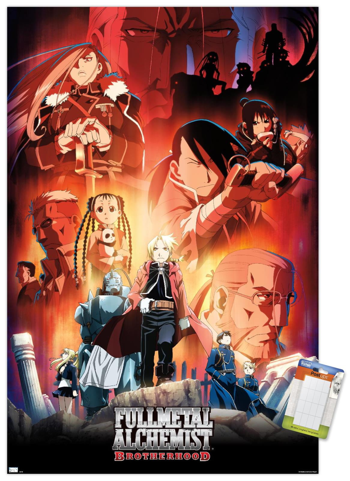 Fullmetal Alchemist Brotherhood Netflix Entfernt Fullmetal Alchemist: Brotherhood - Key Art 5 Wall Poster, 22.375" x 34