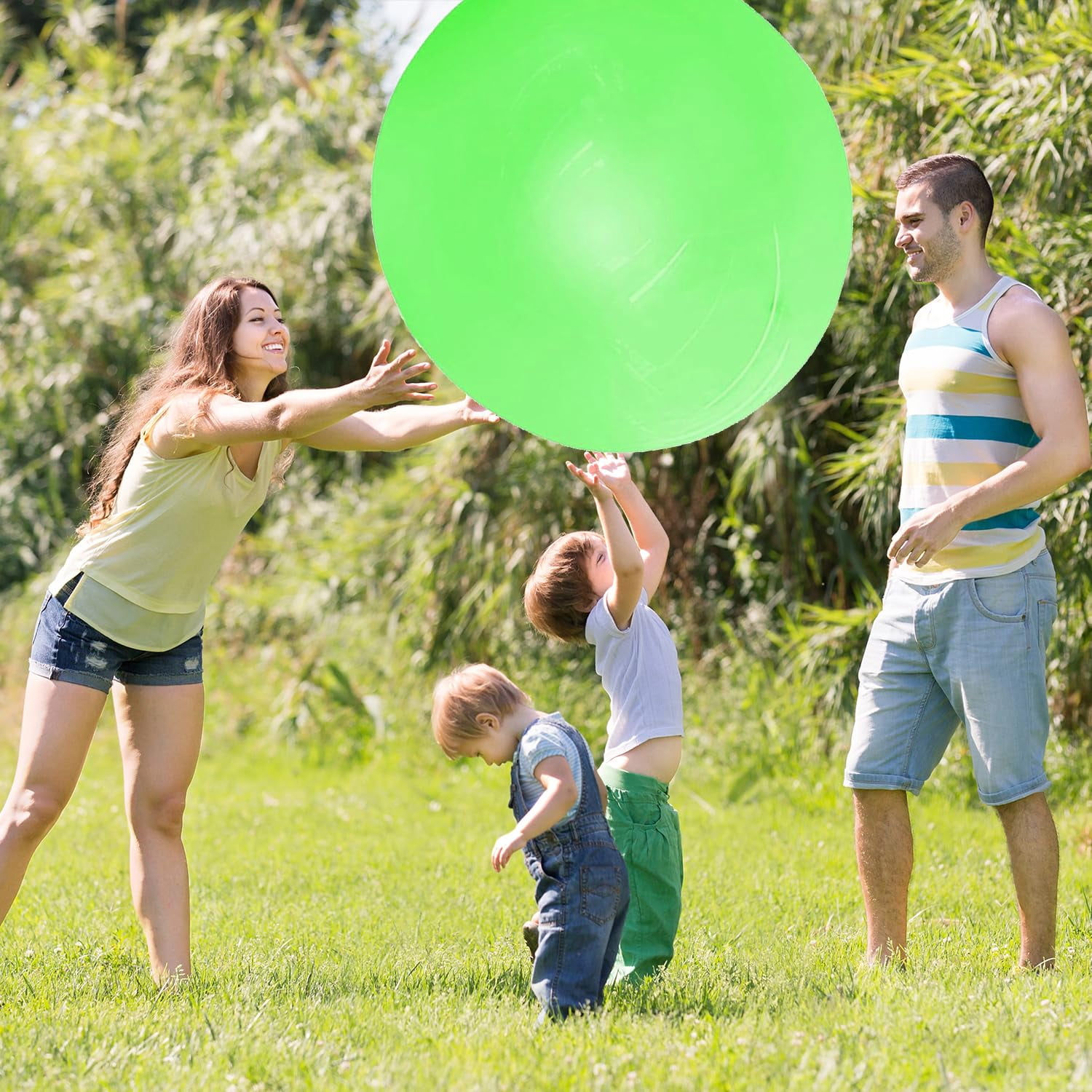 Giant Inflatable Water Balloons Yellow Green Orange 70cm Outdoor Indoor Party Pool Game