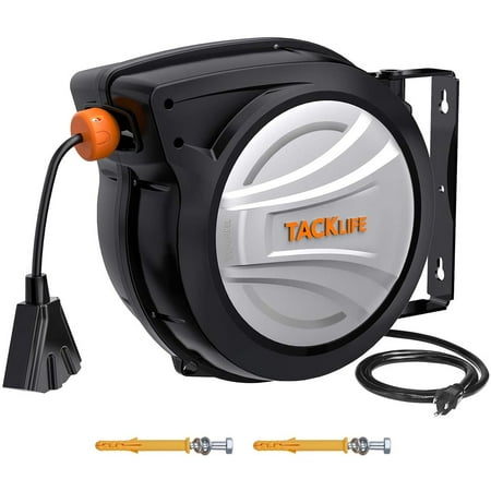 Retractable Extension Cord, 65FT+4.5 Extension Cord Reel