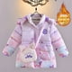 thumbnail image 3 of Abrigo de peluche de invierno con capucha de Anime Kuromi Melody Sanrioed, estilo coreano, princesa para niñas y niños, ropa Kawaii, prendas de vestir cálidas para bebés, 3 of 5