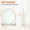 thumbnail image 4 of Unique Bargains Plastic Makeup Mirror Double Sided Round Makeup Mirror Rotating Mirror Beauty Mirror for Women Beige, 4 of 7