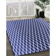 thumbnail image 2 of Ahgly Company Indoor Square Patterned Denim Dark Blue Area Rugs, 8' Square, 2 of 6