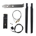 thumbnail image 1 of M.2 to Nvme Wifi Card NGFF M.2 A+E Key to NVMe PCI Express SSD Port Converter Adapter F-for AX200 AX210 8265 7260AC Card, 1 of 5