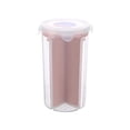 thumbnail image 1 of Large Cereal Container Keeper Plastic Storage Food Storage Containers Freezer Safe Space Saver Suitable For Cereal Flour Sugar Coffee Rice Snacks Size - L (Pink), 1 of 8
