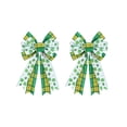 thumbnail image 2 of Orangide St. Patrick's Bow Decoration, Irish Festival Bow Pendant Set of 2, Holiday Decor for Home and Party, St. Patrick's Day Celebration Accessory, 2 of 6