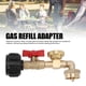 thumbnail image 3 of Adaptador De Recarga De Gas, Recarga Rápida, Fácil Monitoreo, Adaptador De Codo De Recarga De Gas Portátil Con Válvula Para Botellas De 1 Libra, 3 of 7