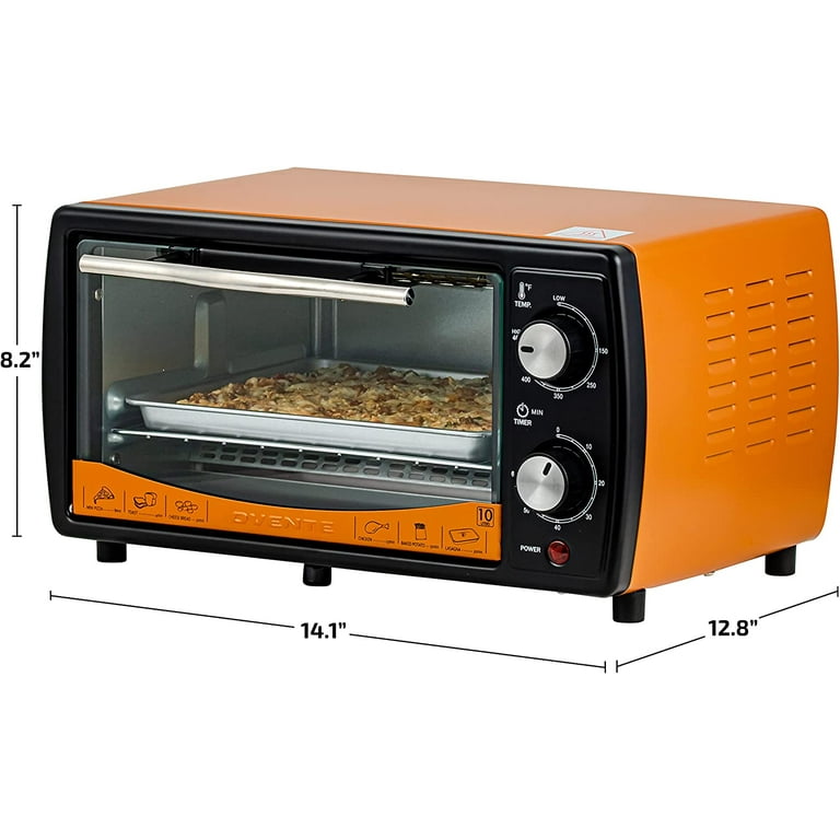 Ovente Air Fryer Toaster Oven, Stainless Steel Countertop