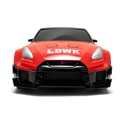 Jada 2020 Nissan GT-R R35 Liberty Walk – 1:16 RC – USB Rechargeable with Turbo Boost, Radio Control Cars (Red)