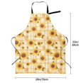 thumbnail image 2 of Kdxio Coffee Plaid Sunflower Apron with Pockets Adjustable Kitchen Aprons for Men Women Waterproof Aprons for Cooking,Drawing,Crafting, Baking Household Cleaning, 2 of 5
