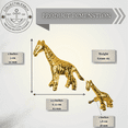 thumbnail image 2 of Vintage Shiny Brass Giraffe Cabinet Knob – Unique Animal Drawer Pull Handle for Room, Dresser, Cupboard & Closet | Nature Theme Furniture Hardware (Giraffe Set of 3), 2 of 7