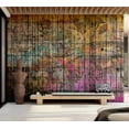 thumbnail image 6 of Tiptophomedecor Background & Patterns Wallpaper Wall Mural - Vintage Graffiti on Wood, 6 of 7