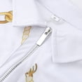 thumbnail image 6 of Mens Workout Shirt Fashion Zipper Turn-Down Printing Strip Raglan Short Sleeve Mens Sprimg Clothing,Yellow,2XL, 6 of 7