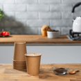 thumbnail image 4 of GUSTO 8 oz Kraft Paper Cups Disposable Coffee Cups Unbleached, 300-Pack, 4 of 8