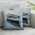 thumbnail image 3 of Creowell Boat Water Paddle Square Pillow Cover Case for Cushions Sofa Bed Outdoor Decoration 1PC 12x12in, 3 of 5