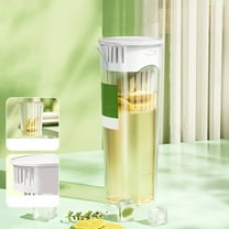 Tyidzon 2L Water Pitcher with Lid and Spout, Ice Tea Water Jug with Handle Mix Drinks Jar for Fridge Juice Jug for Hot/Cold Lemonade Juice Beverage Pitcher