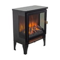 thumbnail image 4 of Miekor Furniture 18 inch Freestanding Electric Fireplace Stove heater with 3D Flame effect,Black No.9511, 4 of 8