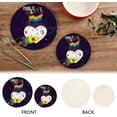 thumbnail image 3 of SKYSONIC 2 pcs Valentines Universe Spaceship Pot Holders Trivets, Heat Resistant Trivets,Proud of Love LGBT Cotton Thread Weave Mats for Hot Pads Pans Pot Bowl Teapot, 3 of 7