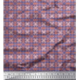 thumbnail image 1 of Soimoi Purple Velvet Fabric Arrow African Printed Craft Fabric by the Yard 58 Inch Wide, 1 of 3