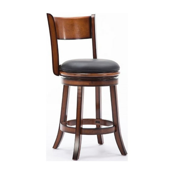 Boraam Palmetto 24" Swivel Counter Stool, Chestnut