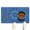 Colorful B, variant on Mystical Fish with Moon & Stars Dog Feeding Mat - Non-Slip Eco-Friendly Pet Food Pad - Summer Seaside Inspired Design