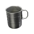 thumbnail image 3 of Taza de camping de acero inoxidable con asa para fotos, taza de café, taza para beber cerveza Mango plegable de 500 ml., 3 of 9