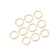 thumbnail image 1 of 10 Pieces Spring Rings Round Carabiner 3/4inch climbing chain key ring small locking O Rings for Bags Purse Gold, 1 of 7