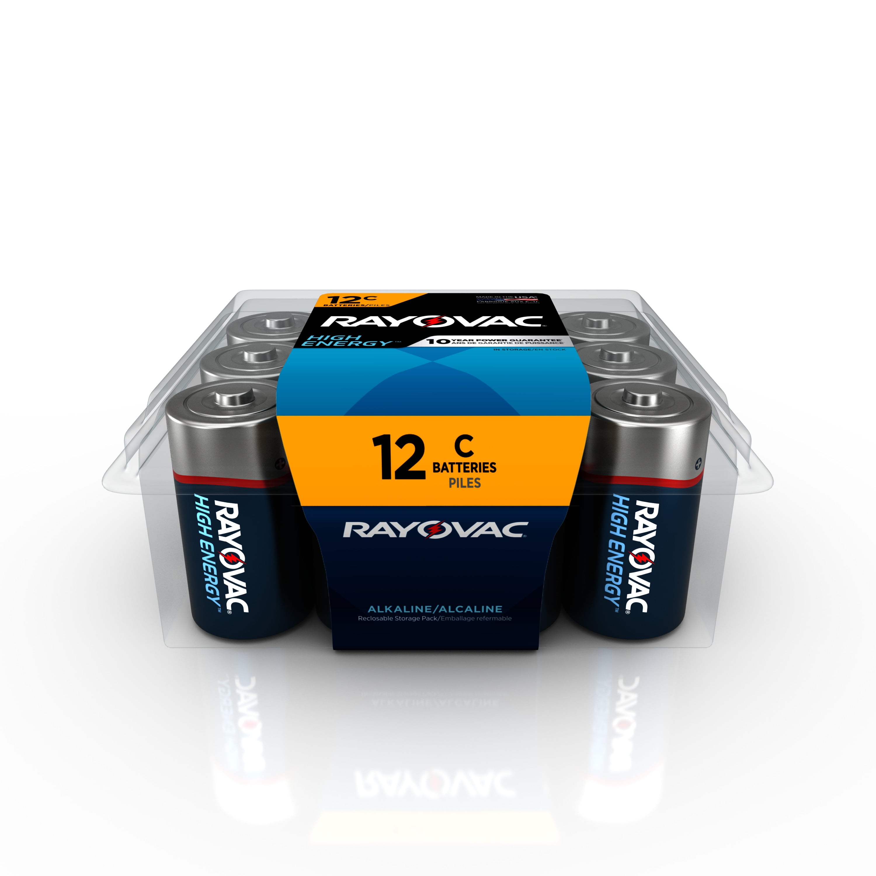 een experiment doen Efficiënt zonsopkomst Rayovac High Energy C Batteries (12 Pack), Alkaline C Cell Batteries -  Walmart.com