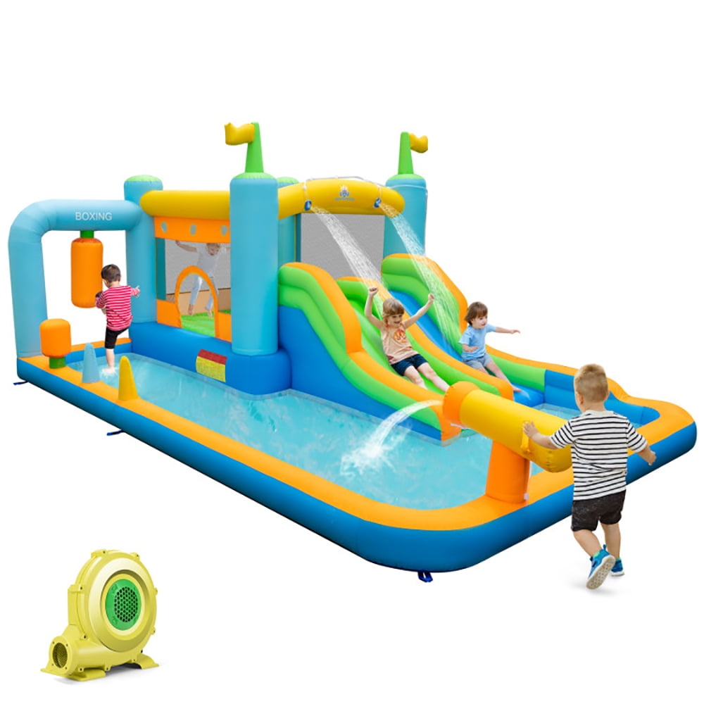 Aimee Lii Giant Inflatable Water Slide for Kids Aged 3-10 Years (with 735W Blower), Playhouse for Kids Outdoor Aimee Lii Giant Inflatable Water Slide for Kids Aged 3-10 Years (with 735W Blower), Playhouse for Kids Outdoor
