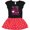 Black & Red with Polka Dots, variant on Inktastic Valentines Day All you Need is Love and Cupcakes Girls Toddler Dress