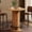 Natural, variant on 40" H Round Bar Table – Wood Bistro Pub Table with Metal Ring Footrest – Tall Cocktail Table for Living Room, Dining Room, Small Space (Table Only)