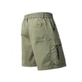 thumbnail image 5 of Donemore Men's Solid Color Fitness Elastic Waist Drawstring Cargo Shorts Multi-Pocket 5-Inch Inseam Casual Sporty Workwear Style, 5 of 9