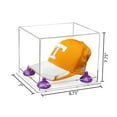 thumbnail image 2 of Clear Acrylic Baseball Hat or Cap Display Case with Purple Risers and Clear Base (A006-PR), 2 of 2