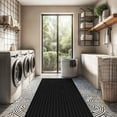 thumbnail image 3 of Beverly Rug Fluffy Modern Ultra Soft Plush Non Slip Easy Shag Indoor Area Rug Black 2x7, 3 of 9