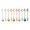 Mixed, variant on (10 Pieces) 5.2 Inches Stainless Steel Spoon Smiley Face Sunflower Coffee Stirring Spoon Fruit Fork Leaf Spoon Fruit Pick (Silver)
